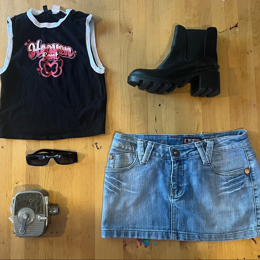 Y2K Denim Mini Skirt